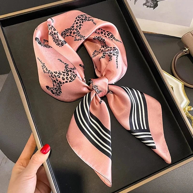 Carré 100% Soie foulard carré en soie imprimé exclusif – Édition limitée