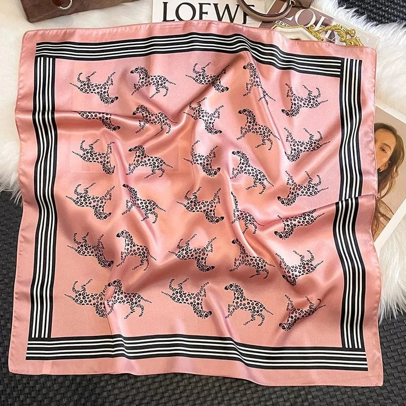 Carré 100% Soie foulard carré en soie imprimé exclusif – Édition limitée