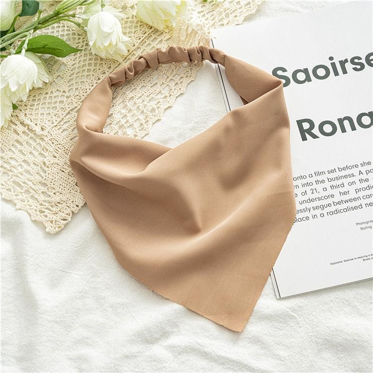 Bandana Triangle: Le Bannière Foulard tendance Beige