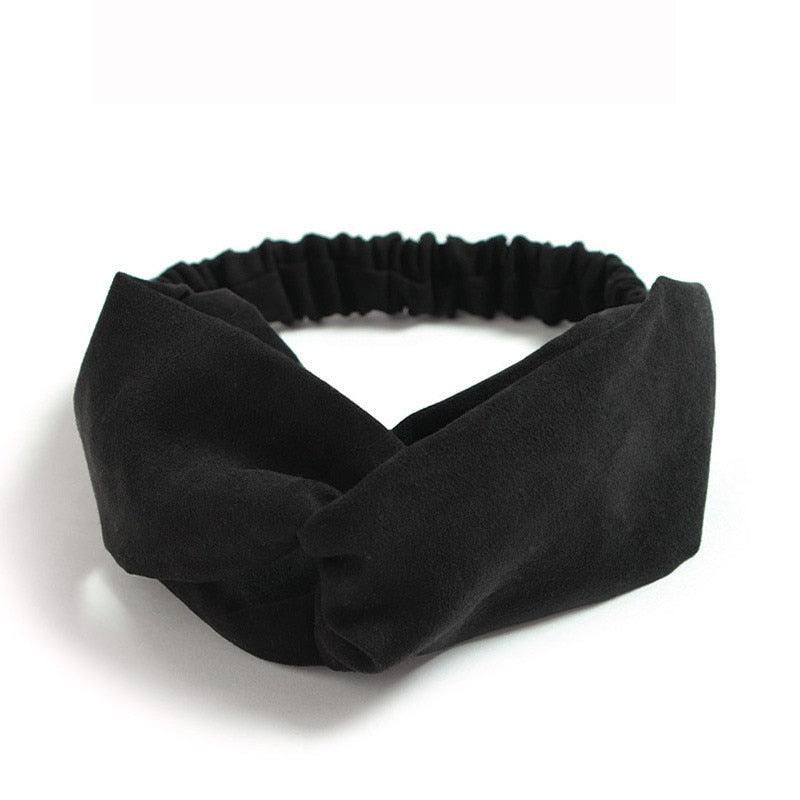 Bandeau Daim Knot Noir