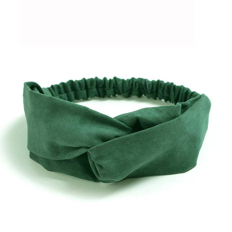 Bandeau Daim Knot Vert