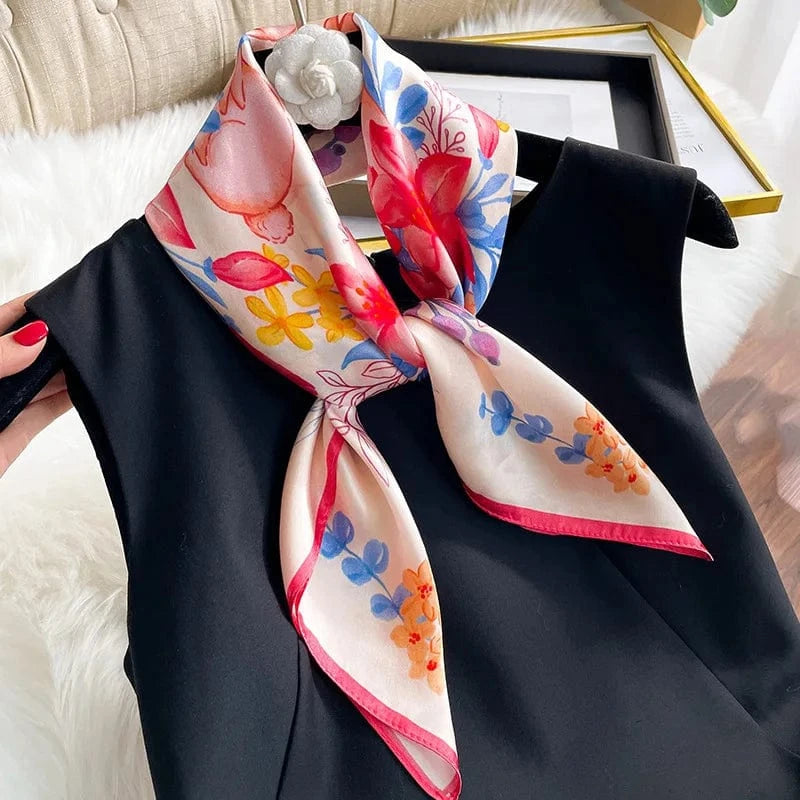 Carré 100% Soie Édition limitée – Foulard carré en soie Carré de Soie 70x70cm