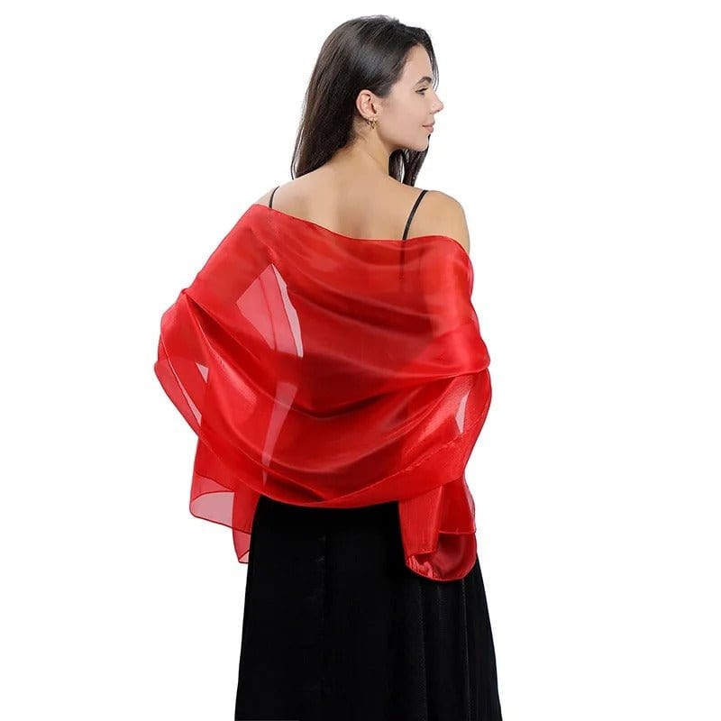 Châle de Mariage Élégant en Tissu Luxe et Léger