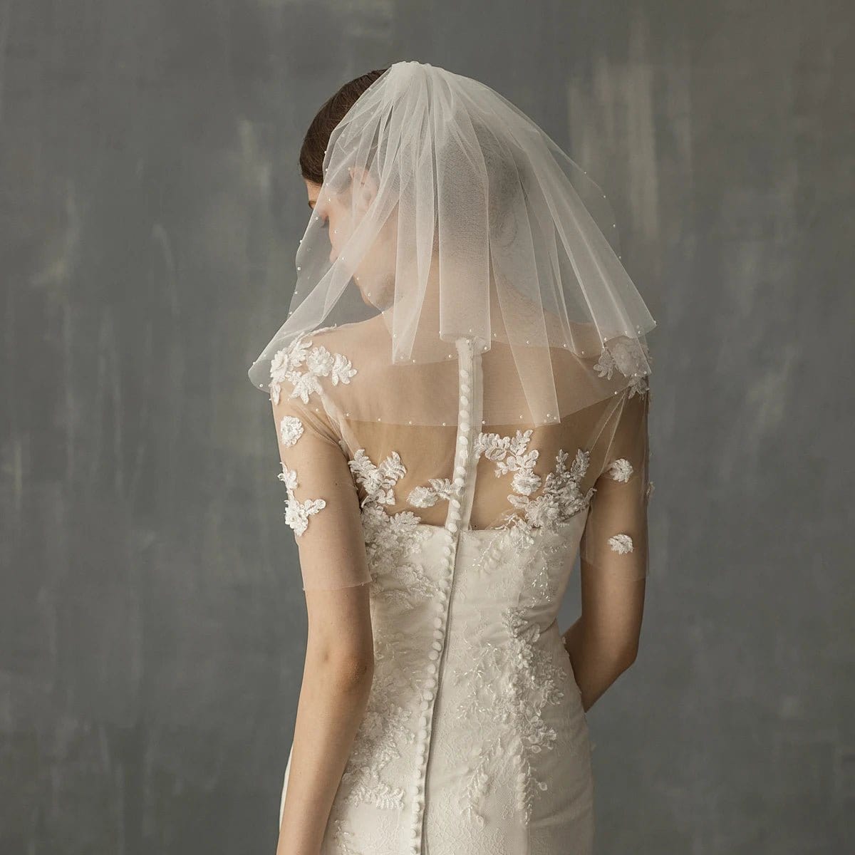 Châle Mariage de Luxe avec Perles Embellies