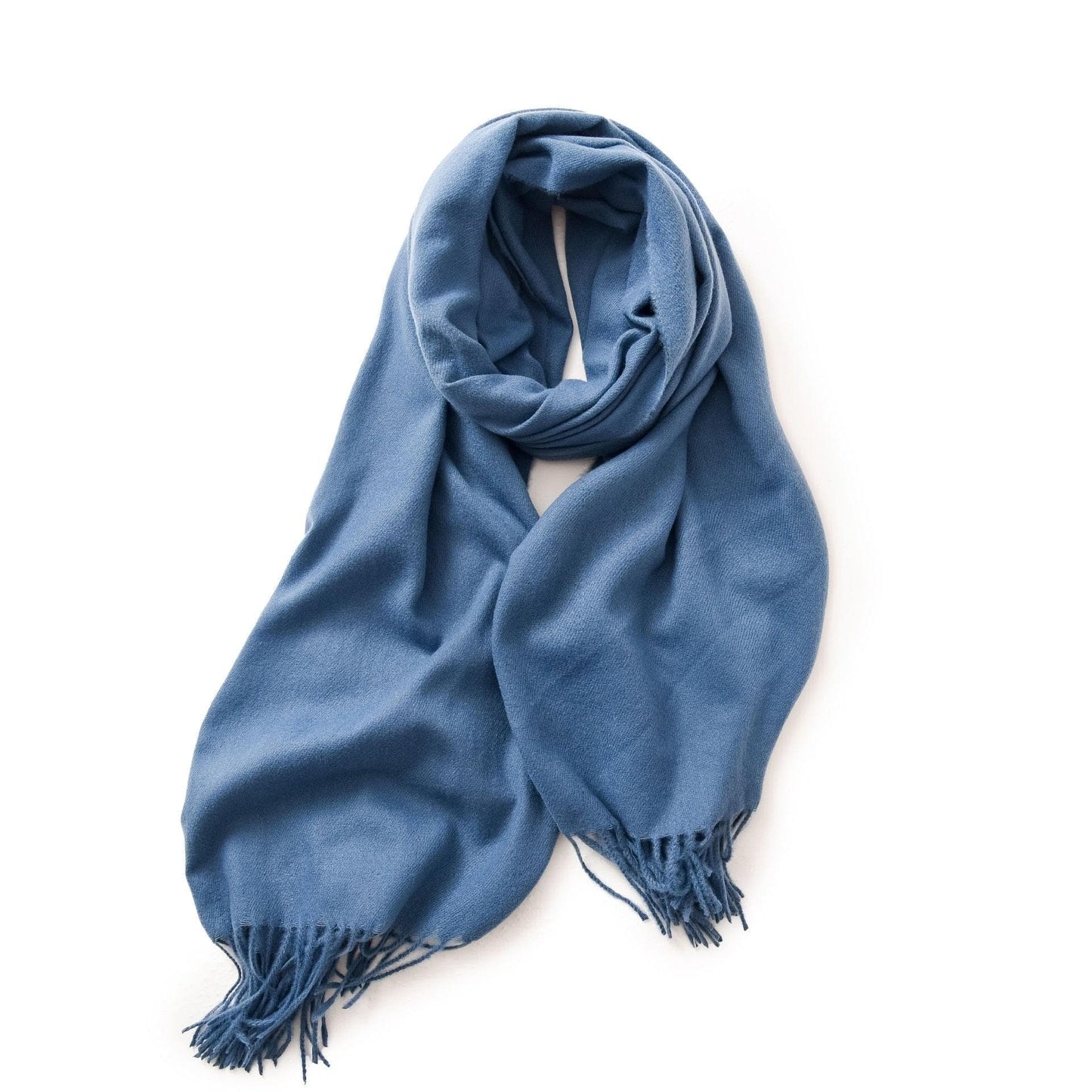Écharpe avec franges pour homme - Collection Fringed Chic Bleu