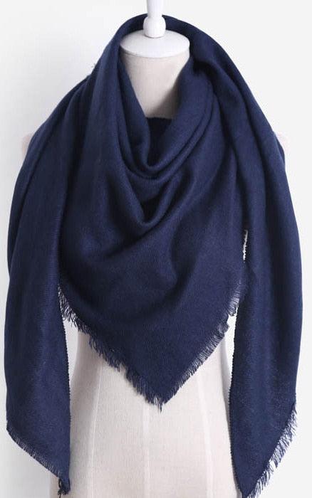 Écharpe Triangle 100% Coton CottonCo. Bleu