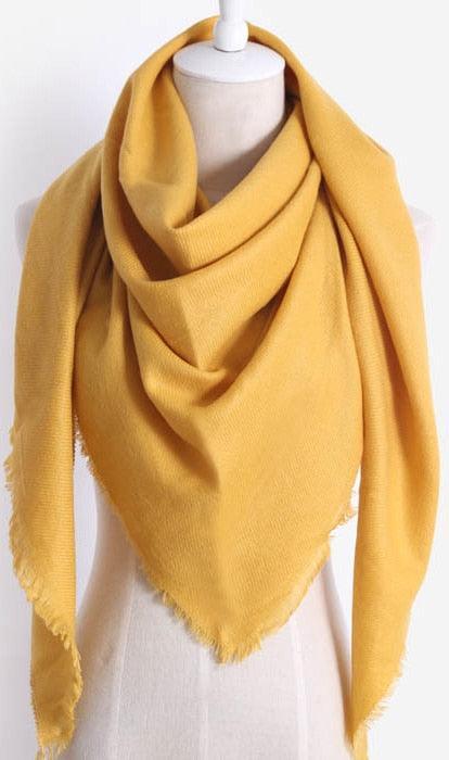 Écharpe Triangle 100% Coton CottonCo. Jaune