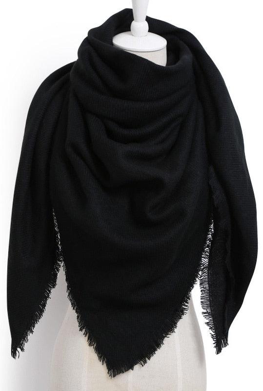 Écharpe Triangle 100% Coton CottonCo. Noir