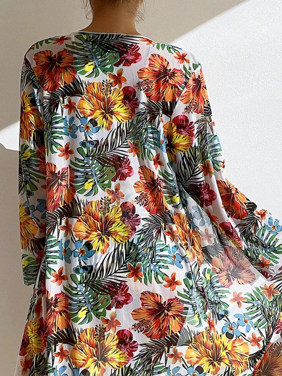Ensemble de Bain Bikini avec Robe et Pantalon - Élégance Unique