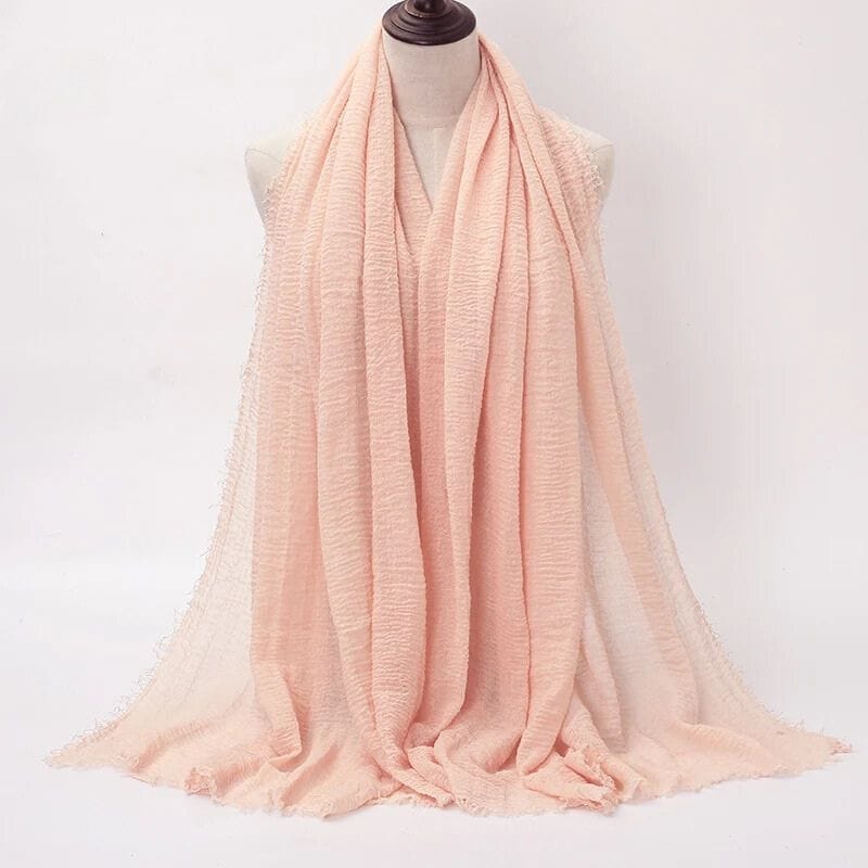 Foulard Femme en Coton Élégant Rose