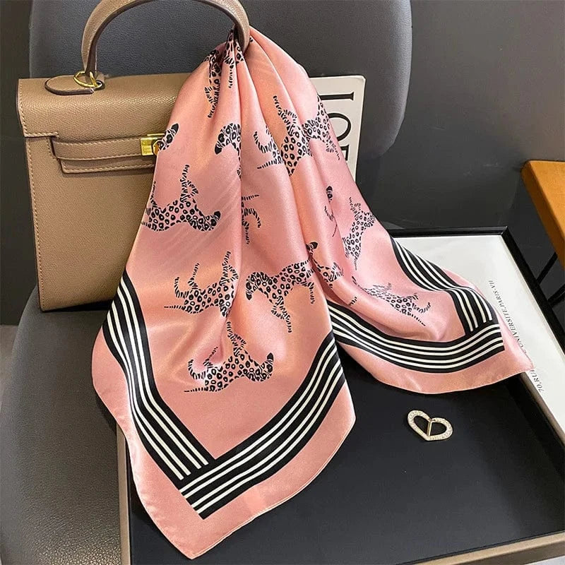 Carré 100% Soie foulard carré en soie imprimé exclusif – Édition limitée