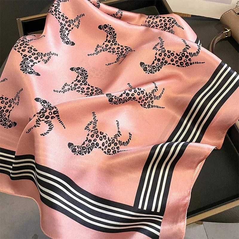Carré 100% Soie foulard carré en soie imprimé exclusif – Édition limitée