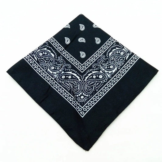 Bandana Noir - Style Hip Hop Carré