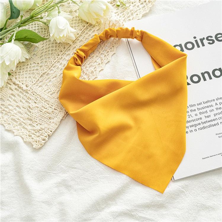 Bandana Triangle: Le Bannière Foulard tendance Jaune