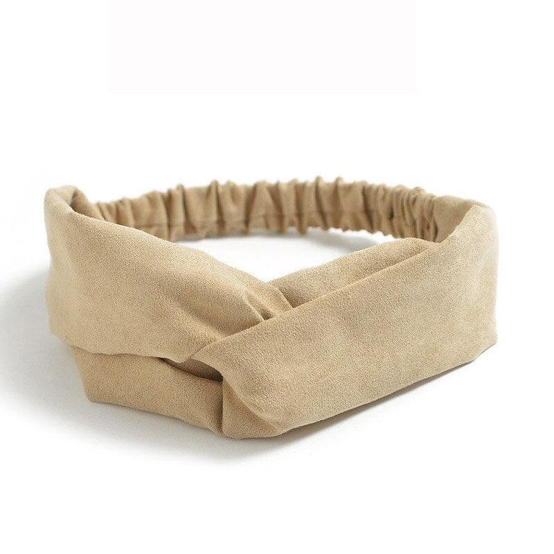 Bandeau Daim Knot Beige