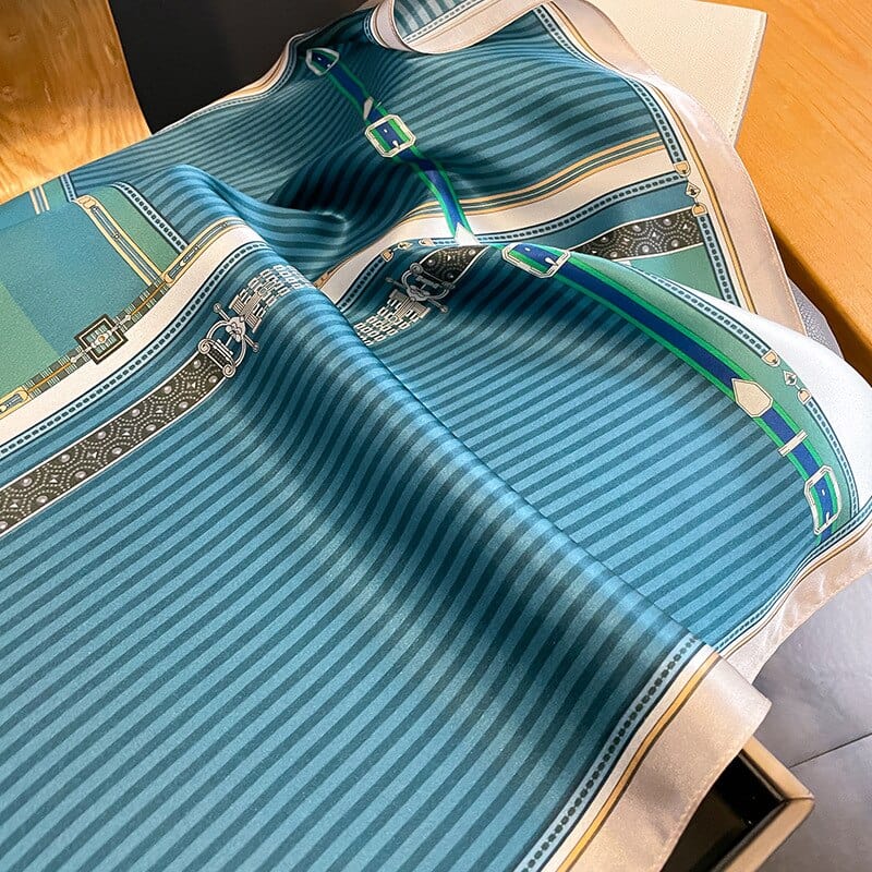 Carré 100% Soie Décoration Ceinture