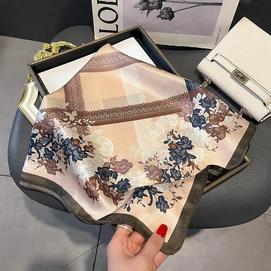Carré 100% Soie Foulard Carré en Soie Premium Achat en Ligne 70x70cm