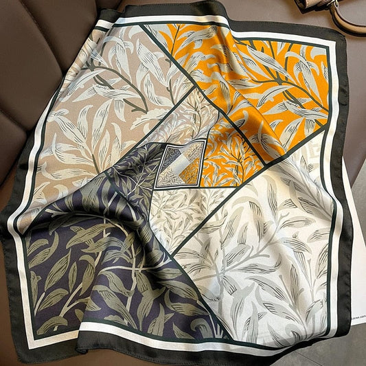 Carré 100% Soie Raffiné Femme 53x53cm