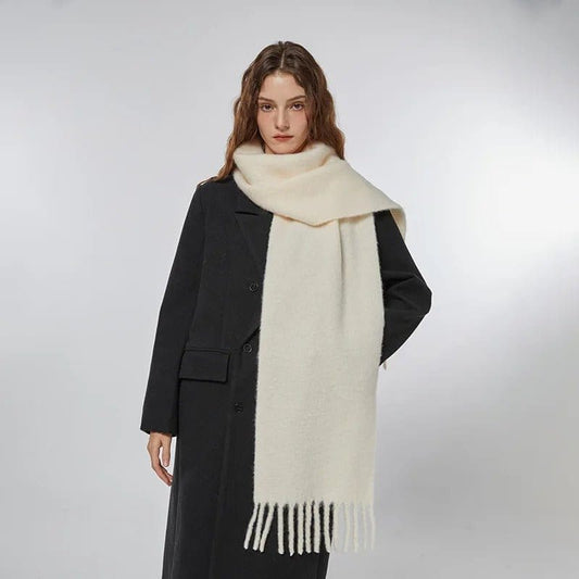 Châle en Laine Douce et Confortable Beige