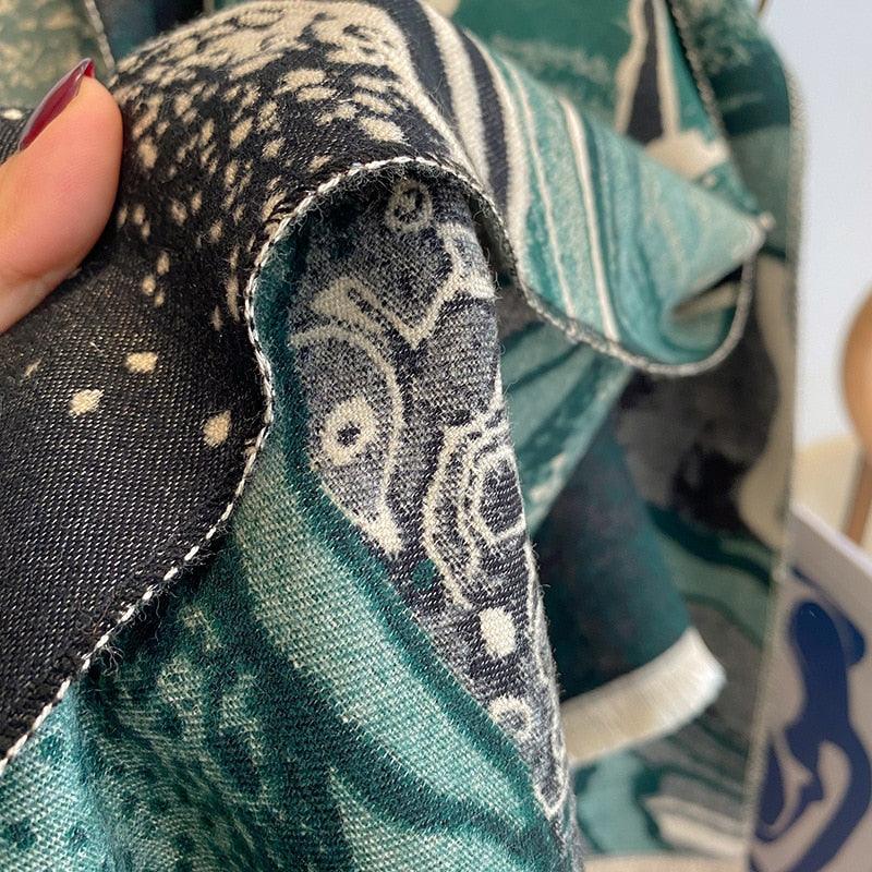Écharpe Abstrait Jacquard