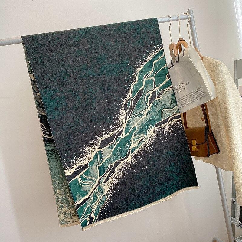 Écharpe Abstrait Jacquard