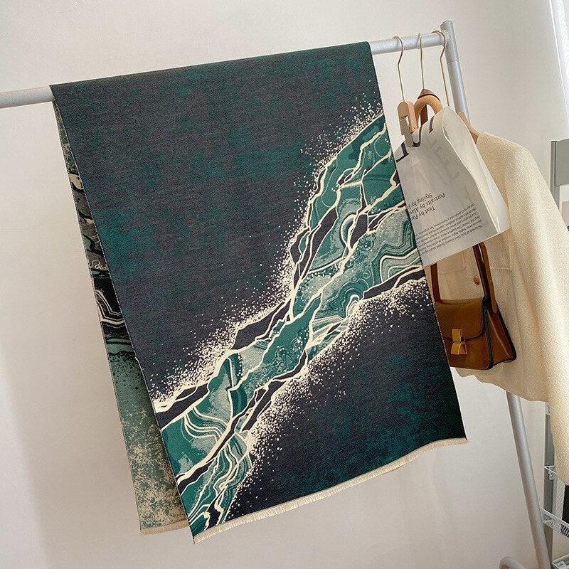 Écharpe Abstrait Jacquard