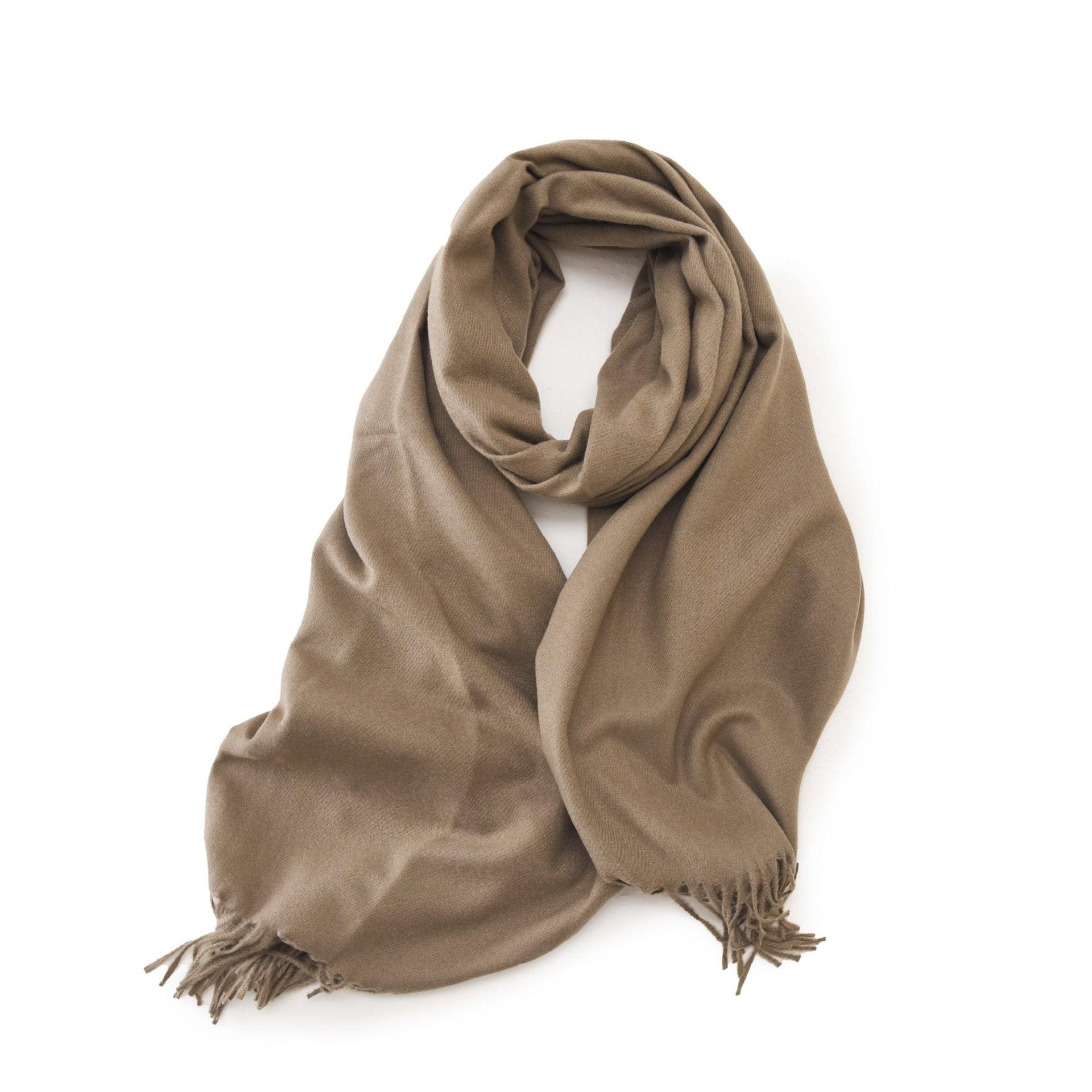Écharpe avec franges pour homme - Collection Fringed Chic Beige