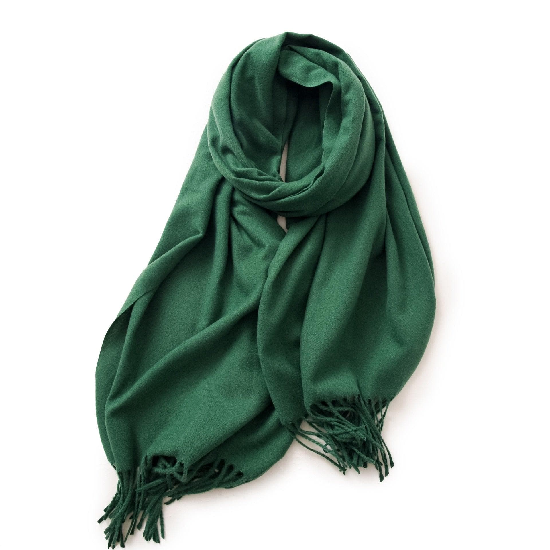 Écharpe avec franges pour homme - Collection Fringed Chic Vert