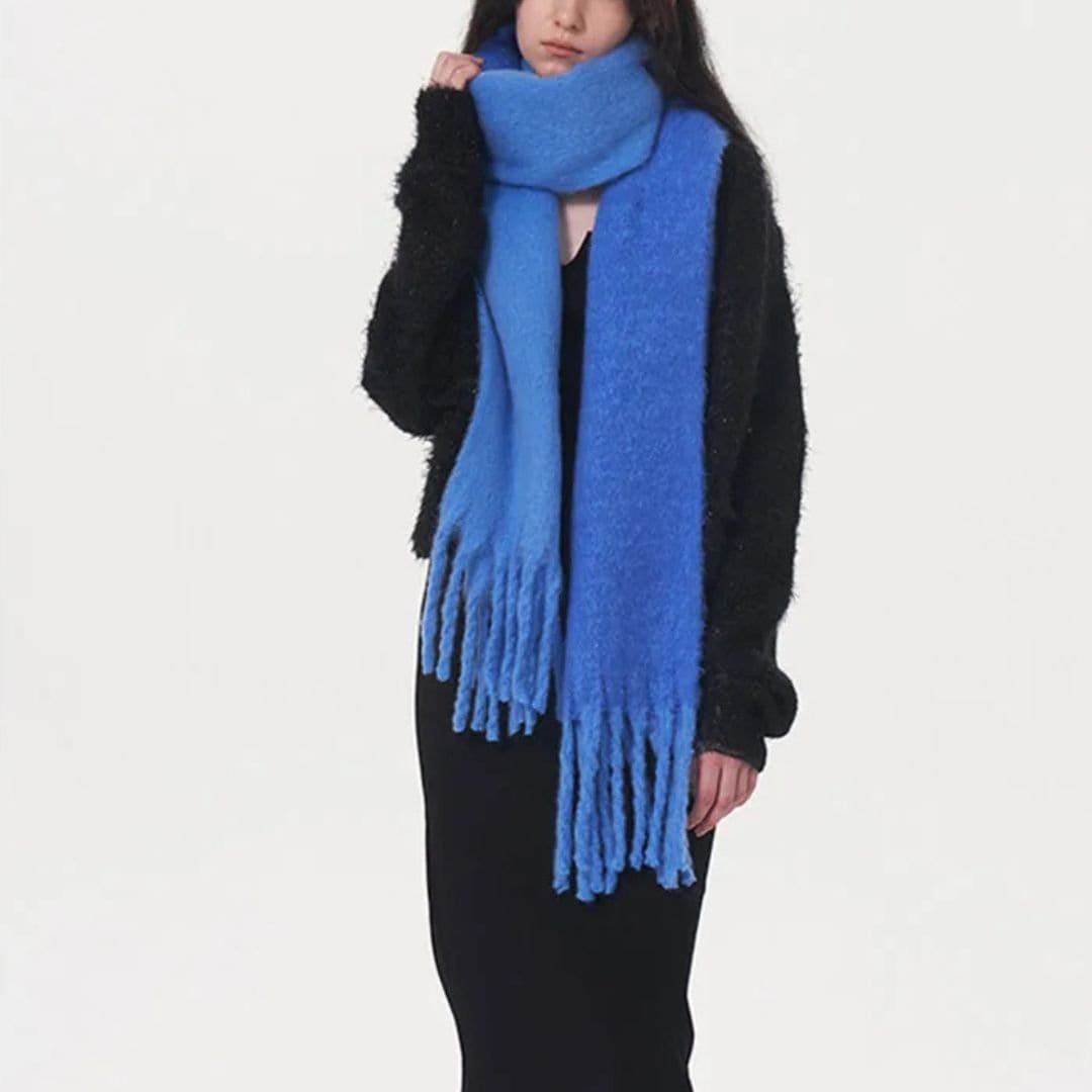 Echarpe Bleue Cozy Chic