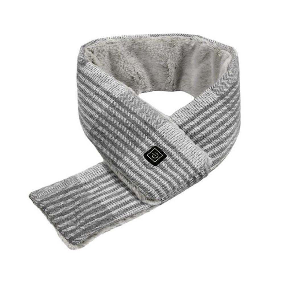 Écharpe chauffante à motif WarmUp™ Cosy Gris clair