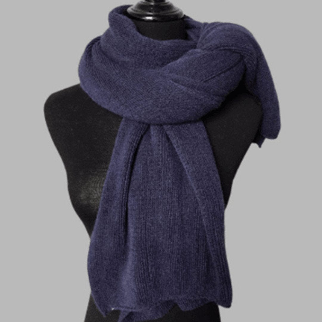 Écharpe Chunky Knit Bleu