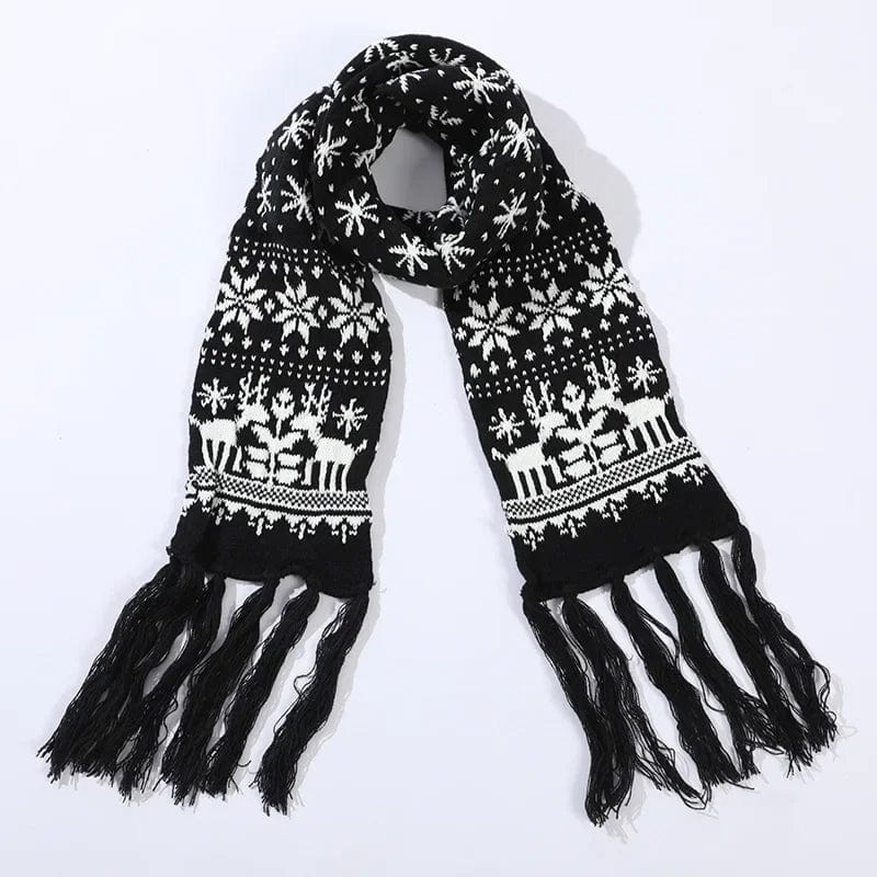 Écharpe de Noël Cozy Bliss Noir