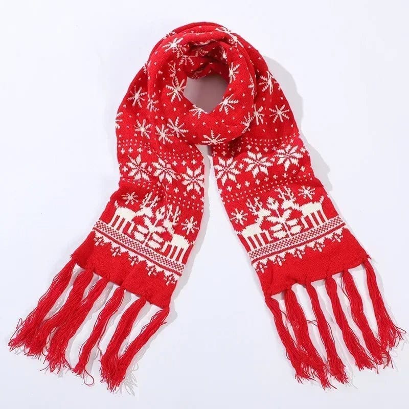 Écharpe de Noël Cozy Bliss Rouge