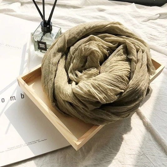 Écharpe en Coton pour Homme Élégante et Confortable Beige