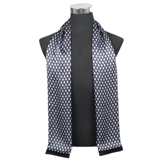 Écharpe en Soie pour Homme - Chaleur et Confort Noir