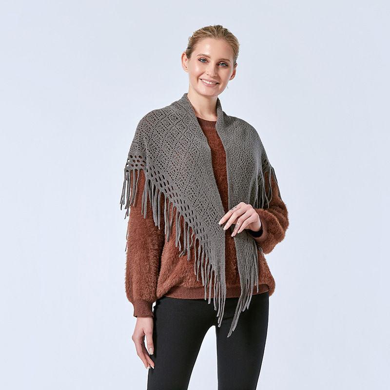 Écharpe frangée Western Chic