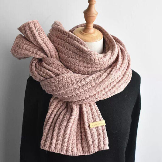 Écharpe longue et chaude en acrylique de qualité supérieure Rose