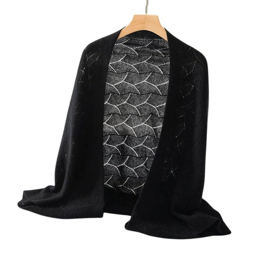 Écharpe Nuage Élégante en Cachemire by LuxeTouch Noir