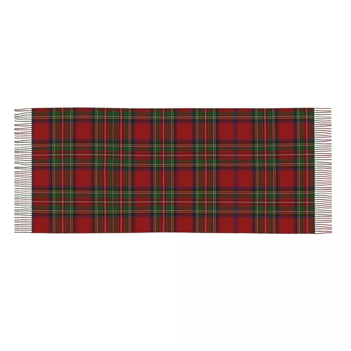 Écharpe Tartan Rouge Polyvalente et Confort