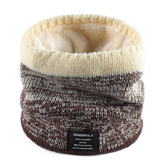 Écharpe Tour de Cou Chaud Luxe Beige