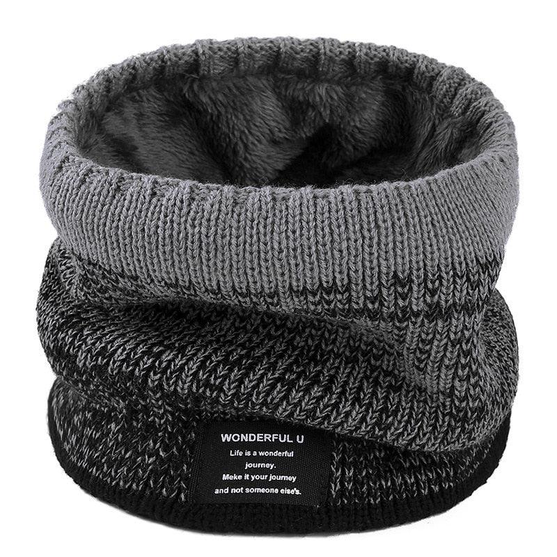 Écharpe Tour de Cou Chaud Luxe Gris