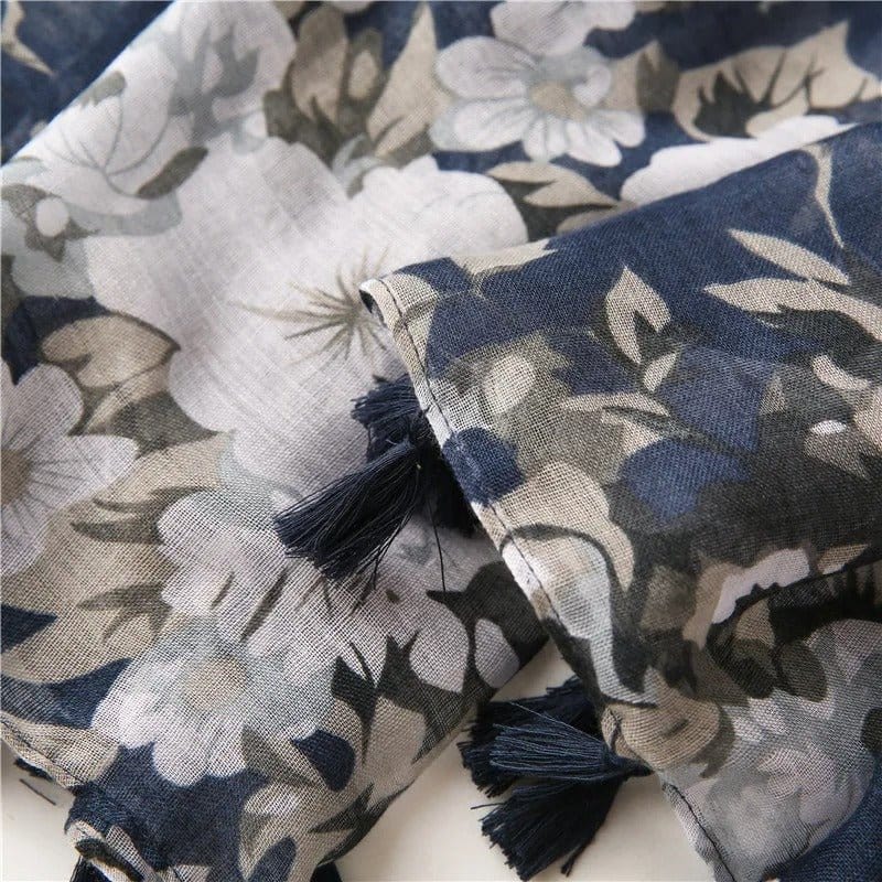 Etole Bleu Marine Chic motifs floraux