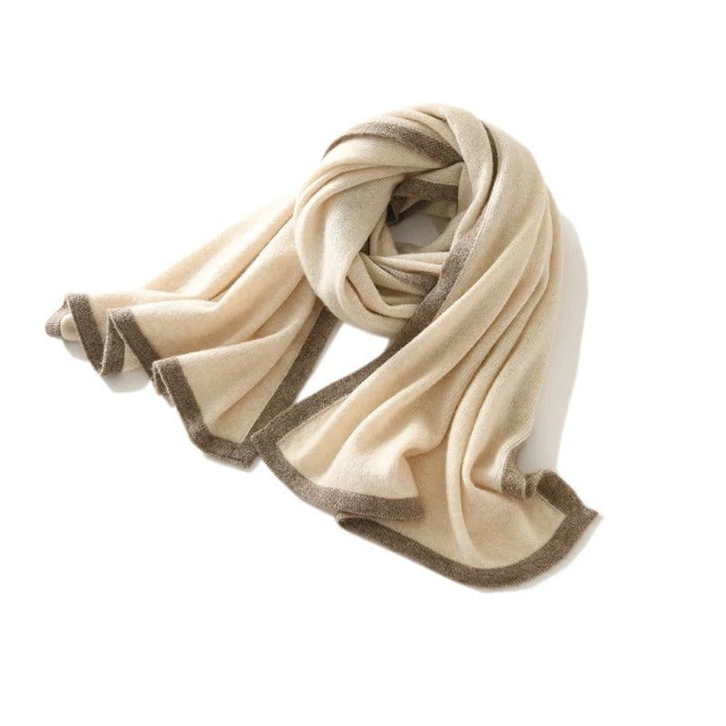 Etole en Cachemire Doux et Chaud Beige