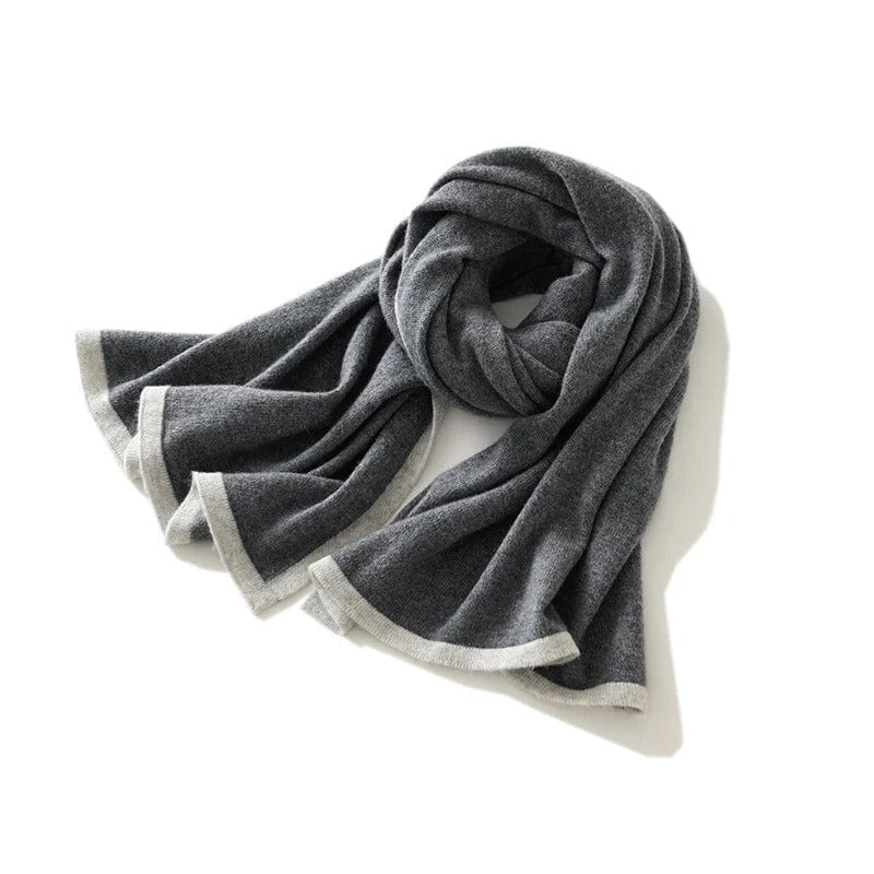 Etole en Cachemire Doux et Chaud Gris