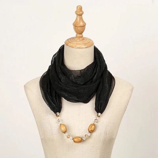 Foulard Bijou avec Collier Intégré