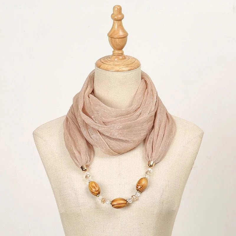 Foulard Bijou avec Collier Intégré