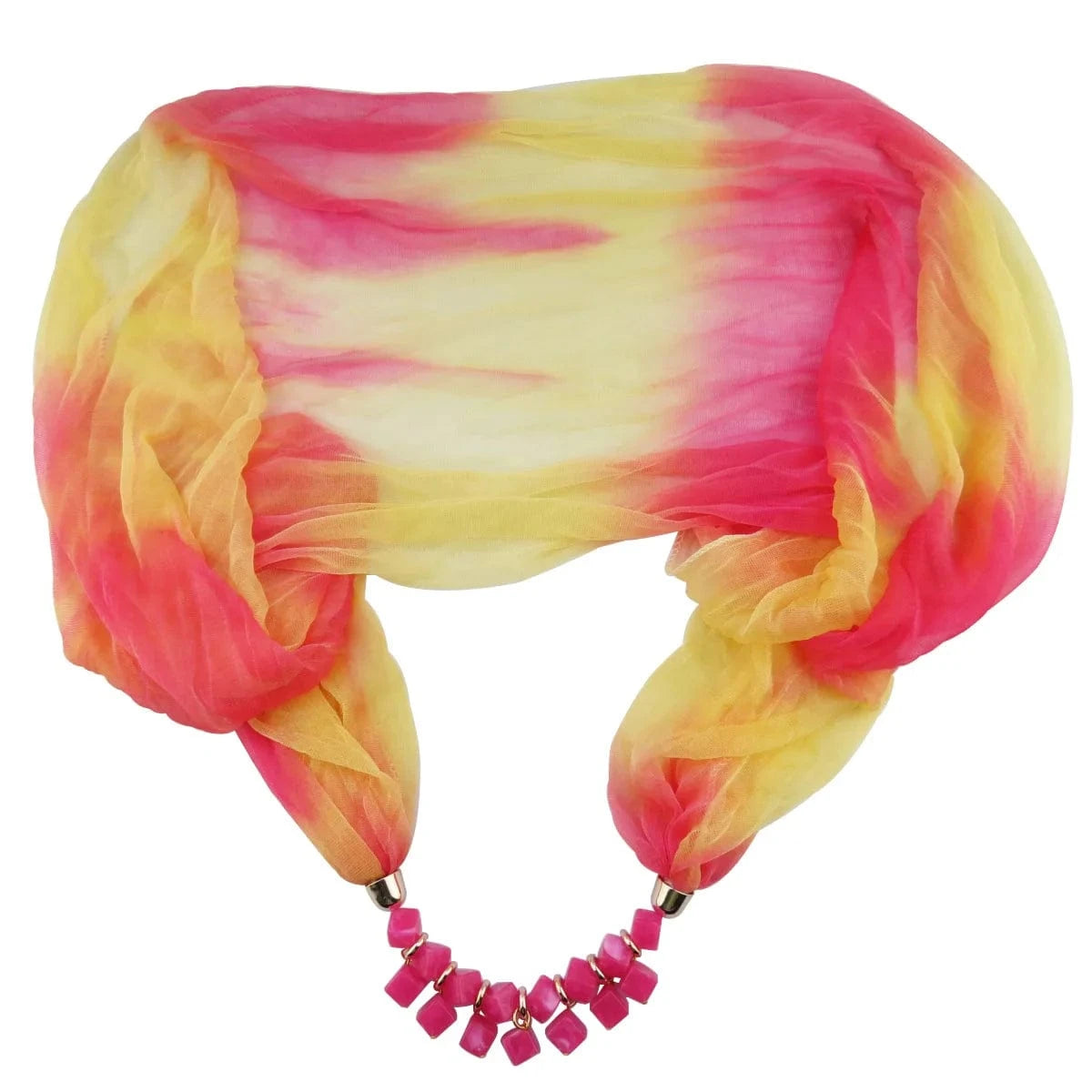 Foulard Bijou avec Collier Intégré – Élégance Bohème et Décolleté Raffiné