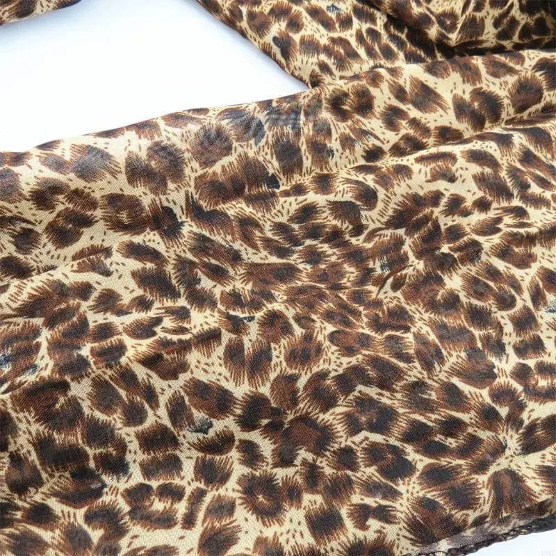 Foulard Bijou Léopard Pendentif