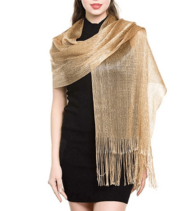 Foulard scintillant pour femme