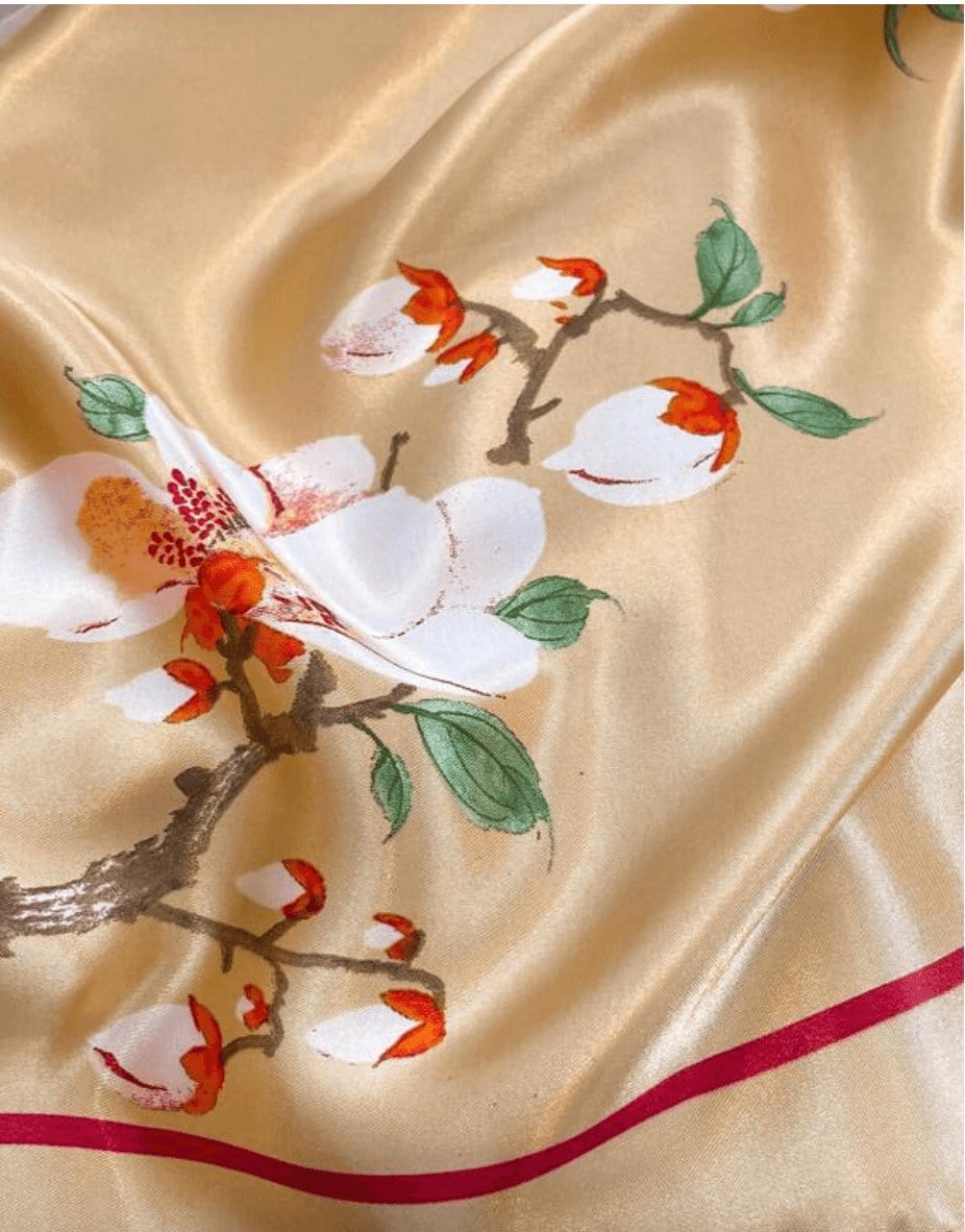 Foulard Carré Fleuri